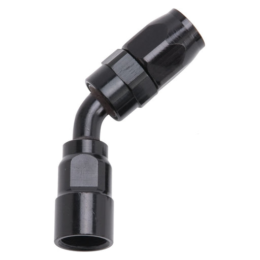 Russell Performance -8 AN Black 45 Degree Full Flow Hose End - Premium Fittings from Russell - Just $18.86! Shop now at WinWithDom INC. - DomTuned