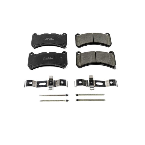 Power Stop 13-14 Ford Mustang Front Z17 Evolution Ceramic Brake Pads w/Hardware - Premium Brake Pads - OE from PowerStop - Just $73.18! Shop now at WinWithDom INC. - DomTuned