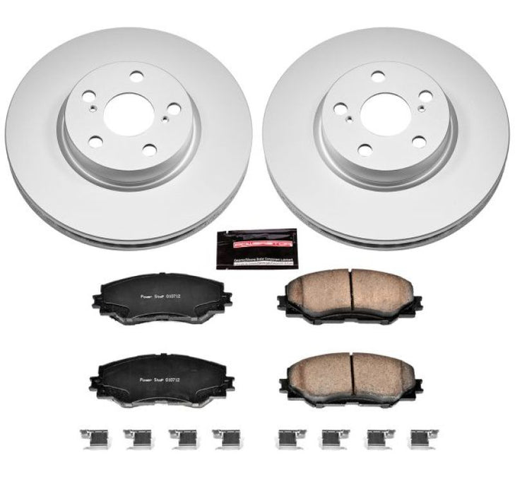 Power Stop 09-10 Pontiac Vibe Front Z17 Evolution Geomet Coated Brake Kit - Premium Brake Kits - Performance Blank from PowerStop - Just $175.49! Shop now at WinWithDom INC. - DomTuned