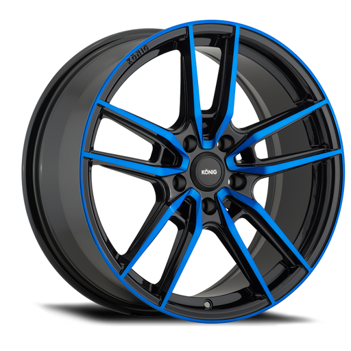 Konig Myth 19x8.5 5x114.3 ET40 Gloss Black w/ Blue Tinted Clearcoat - Premium Wheels - Cast from Konig - Just $576.10! Shop now at WinWithDom INC. - DomTuned