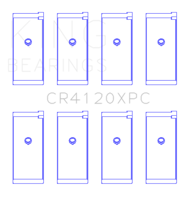 King 1992+ Mitsubishi 4G63/4G64 EVO I-IV (Size STDX) Connecting Rod Bearing Set - Premium Bearings from King Engine Bearings - Just $74.89! Shop now at WinWithDom INC. - DomTuned