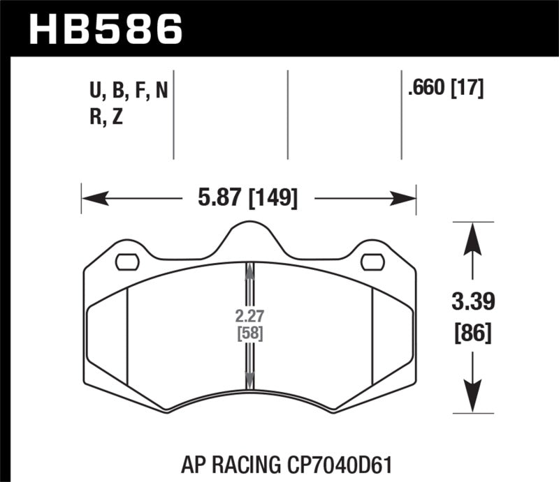 Hawk AP Racing CP7040 Performance Ceramic Street Brake Pads - Premium Brake Pads - Performance from Hawk Performance - Just $238.49! Shop now at WinWithDom INC. - DomTuned