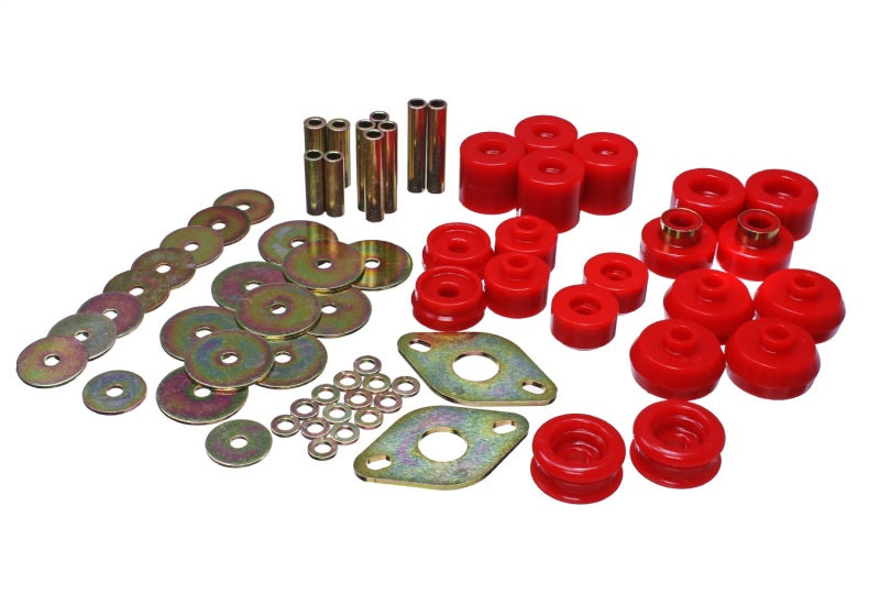 Energy Suspension 96-99 Toyota 4Runner 2WD/4WD Red Body Mount Bushing Set - Premium Bushing Kits from Energy Suspension - Just $264.46! Shop now at WinWithDom INC. - DomTuned