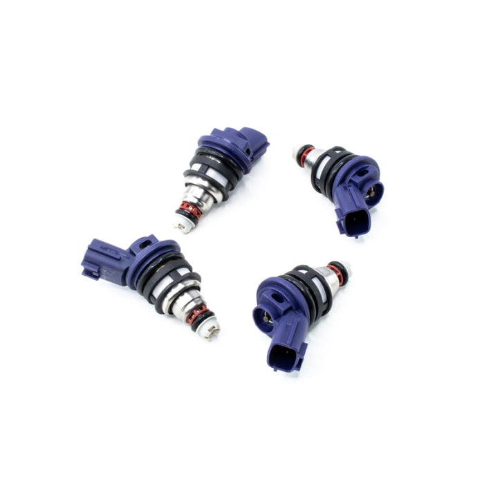 DeatschWerks Nissan G20 / SR20 / 240sx SR/KA 370cc Side Feed Injectors - Premium Fuel Injector Sets - 4Cyl from DeatschWerks - Just $369.00! Shop now at WinWithDom INC. - DomTuned