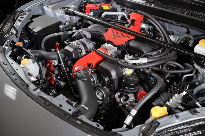 Perrin 22-23 Subaru BRZ/Toyota GR86 Silicone Inlet Hose (3in. ID / SS Wire) - Red - Premium Hoses from Perrin Performance - Just $148.75! Shop now at WinWithDom INC. - DomTuned