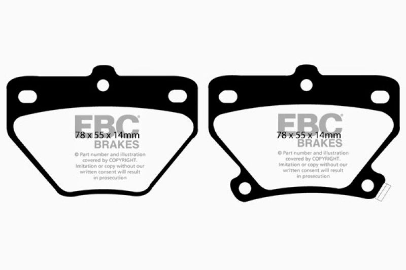 EBC 02-08 Pontiac Vibe 1.8 GT Yellowstuff Rear Brake Pads - Premium Brake Pads - Performance from EBC - Just $128.87! Shop now at WinWithDom INC. - DomTuned