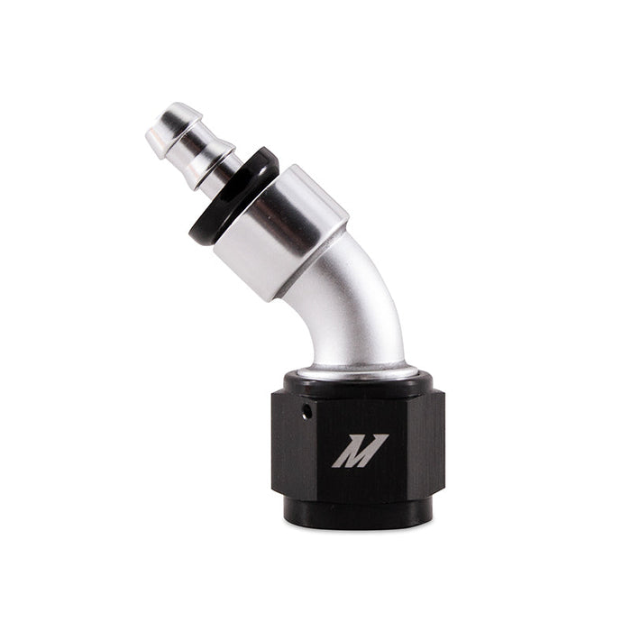 Mishimoto Push-On Swivel End Hose Fitting, 45 Degrees -10AN - Premium Fittings from Mishimoto - Just $22.95! Shop now at WinWithDom INC. - DomTuned