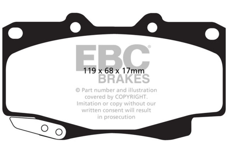 EBC 99-04 Toyota Tacoma 4WD 2.7 Greenstuff Front Brake Pads - Premium Brake Pads - Performance from EBC - Just $106.25! Shop now at WinWithDom INC. - DomTuned