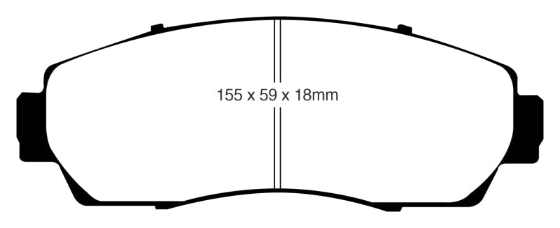 EBC 07-09 Acura RDX 2.3 Turbo Ultimax2 Front Brake Pads - Premium Brake Pads - OE from EBC - Just $92.20! Shop now at WinWithDom INC. - DomTuned