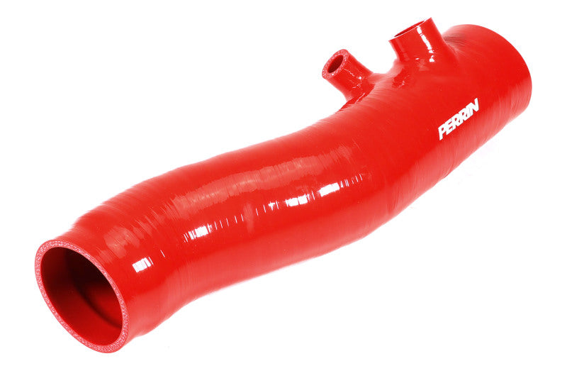 Perrin 2022+ Subaru WRX Red 3in Turbo Inlet Hose w/ Nozzle - Premium Hoses from Perrin Performance - Just $283.05! Shop now at WinWithDom INC. - DomTuned