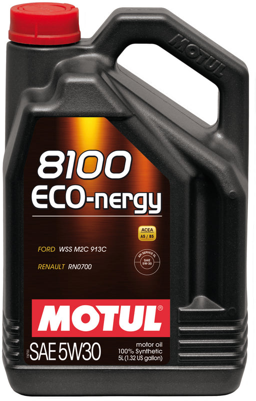 Motul 5L Synthetic Engine Oil 8100 5W30 ECO-NERGY - Ford 913C - Premium Motor Oils from Motul - Just $227.81! Shop now at WinWithDom INC. - DomTuned