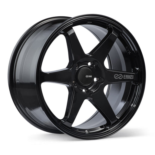 Enkei T6R 18x9.5 38mm Offset 5x114.3 Bolt Pattern 72.6 Bore Gloss Black Wheel - Premium Wheels - Cast from Enkei - Just $276! Shop now at WinWithDom INC. - DomTuned