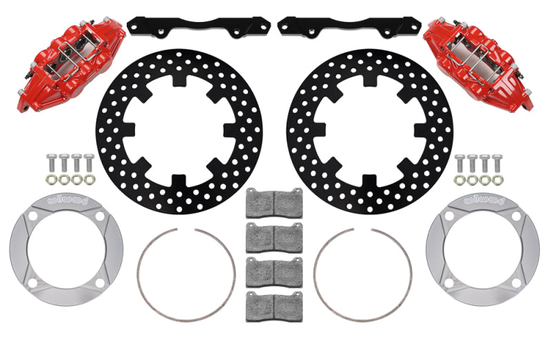 Wilwood 2014+ Polaris RZR XP 1000 Front Kit 11.25in Drilled - Red - Premium Brake Kits - Performance Drill from Wilwood - Just $1329.35! Shop now at WinWithDom INC. - DomTuned