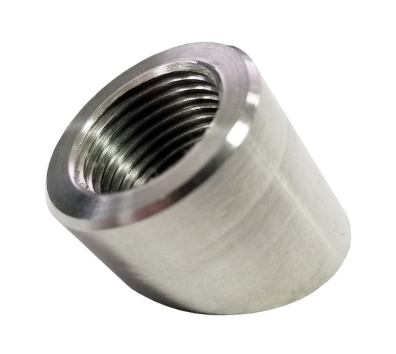 Torque Solution O2 Sensor Bung 60 Degree Angled Stainless Steel - Premium Fittings from Torque Solution - Just $6.66! Shop now at WinWithDom INC. - DomTuned