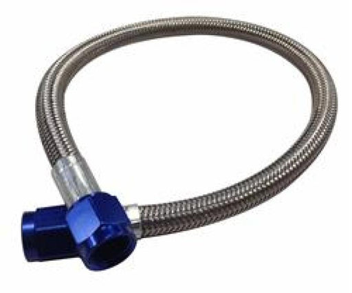 Fragola -4AN Hose Assembly Straight x Straight 36in Blue Nuts Nitrous Supply Line (3 Feet) - Premium Brake Line Kits from Fragola - Just $39.48! Shop now at WinWithDom INC. - DomTuned