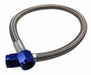 Fragola -4AN Hose Assembly Straight x Straight 36in Blue Nuts Nitrous Supply Line (3 Feet) - Premium Brake Line Kits from Fragola - Just $39.48! Shop now at WinWithDom INC. - DomTuned