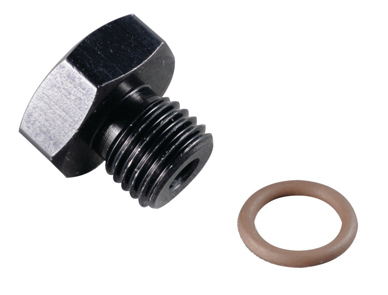 Fragola -6AN Port Plug 9/16-18 - Black - Premium Fittings from Fragola - Just $5.29! Shop now at WinWithDom INC. - DomTuned