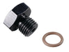 Fragola -6AN Port Plug 9/16-18 - Black - Premium Fittings from Fragola - Just $5.29! Shop now at WinWithDom INC. - DomTuned