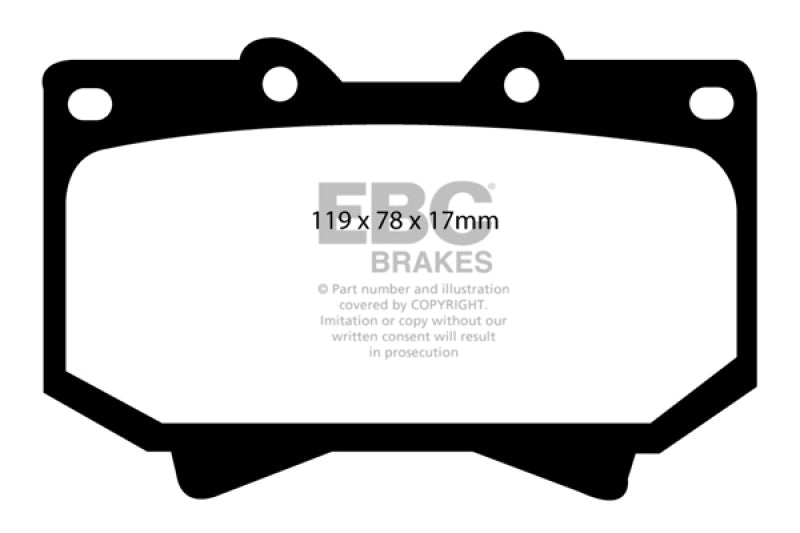 EBC 98-07 Lexus LX470 4.7 Greenstuff Front Brake Pads - Premium Brake Pads - Performance from EBC - Just $116.47! Shop now at WinWithDom INC. - DomTuned