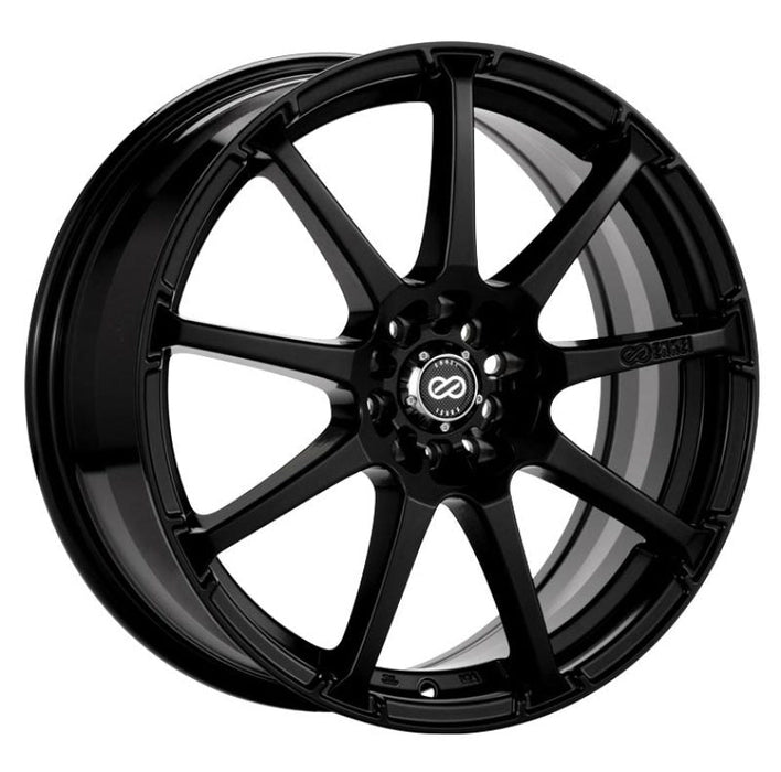 Enkei EDR9 16x7 4x100/114.3 45mm Offset 72.6 Bore Diameter Matte Black Wheel - Premium Wheels - Cast from Enkei - Just $187! Shop now at WinWithDom INC. - DomTuned