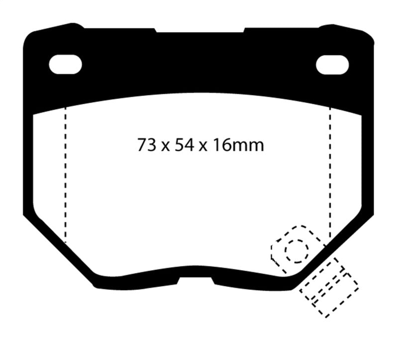 EBC 89-95 Nissan Skyline (R32) 2.6 Twin Turbo GT-R Yellowstuff Rear Brake Pads - Premium Brake Pads - Performance from EBC - Just $107.21! Shop now at WinWithDom INC. - DomTuned