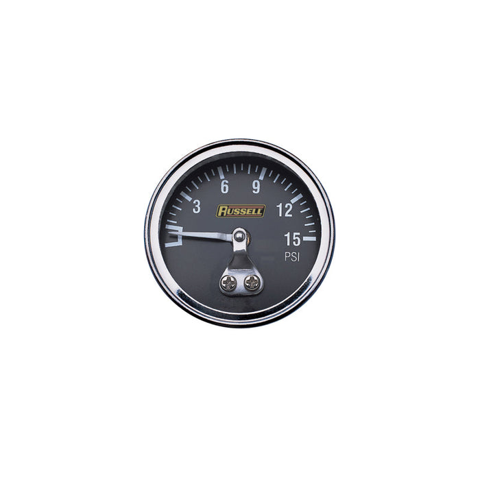 Russell Performance 15 psi fuel pressure gauge (Non liquid-filled) - Premium Gauges from Russell - Just $16.16! Shop now at WinWithDom INC. - DomTuned