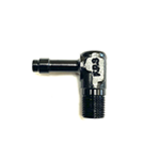 Fragola 1/4 Hose Barb x 1/8 NPT 90 Degree Low Profile - Black - Premium Fittings from Fragola - Just $11.52! Shop now at WinWithDom INC. - DomTuned