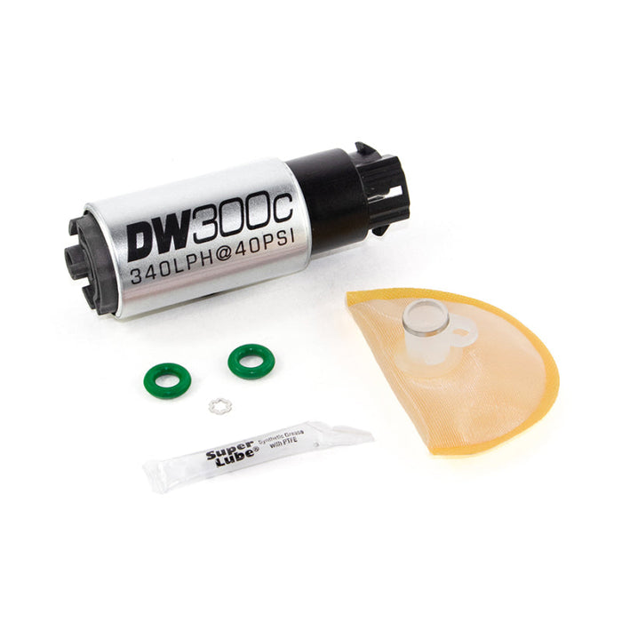 DeatschWerks 340lph DW300C Compact Fuel Pump w/ 08-14 WRX/ 08-15 STI Set Up Kit (w/ Mounting Clips) - Premium Fuel Pumps from DeatschWerks - Just $189.00! Shop now at WinWithDom INC. - DomTuned