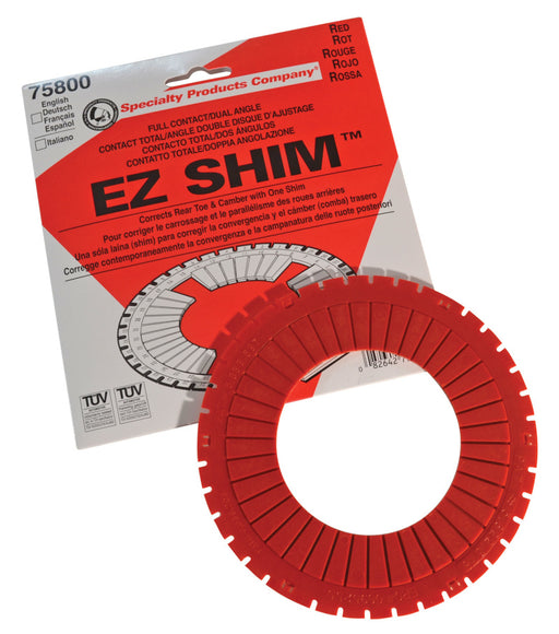 SPC Performance EZ Shim Dual Angle Camber/Toe Shim (Red) - Premium Alignment Kits from SPC Performance - Just $9.49! Shop now at WinWithDom INC. - DomTuned