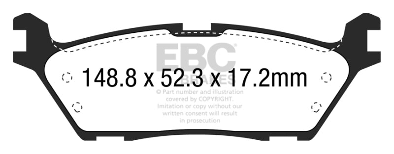 EBC 15+ Ford F150 2.7 Twin Turbo (2WD) Electric PB Greenstuff Rear Brake Pads - Premium Brake Pads - Performance from EBC - Just $106.25! Shop now at WinWithDom INC. - DomTuned