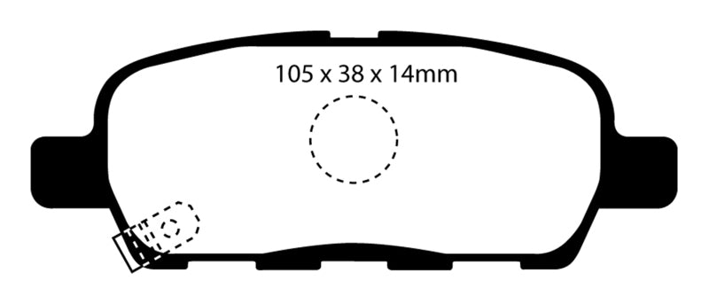 EBC 10-13 Infiniti FX35 3.5 Greenstuff Rear Brake Pads - Premium Brake Pads - Performance from EBC - Just $96.04! Shop now at WinWithDom INC. - DomTuned