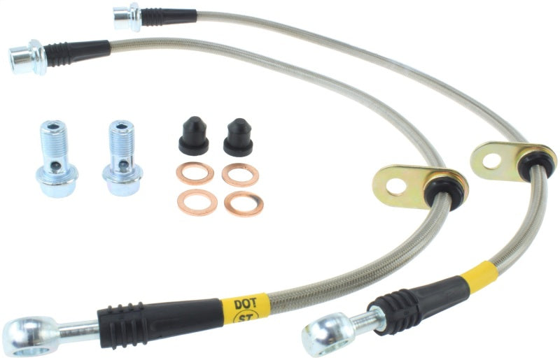 StopTech 92-01 Toyota Camry Stainless Steel Rear Brake Lines - Premium Brake Line Kits from Stoptech - Just $71.07! Shop now at WinWithDom INC. - DomTuned