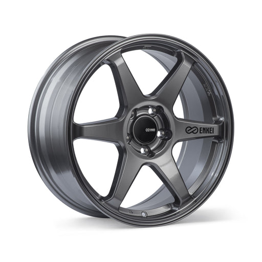 Enkei T6R 18x9.5 38mm Offset 5x114.3 Bolt Pattern 72.6 Bore Matte Gunmetal Wheel - Premium Wheels - Cast from Enkei - Just $276! Shop now at WinWithDom INC. - DomTuned
