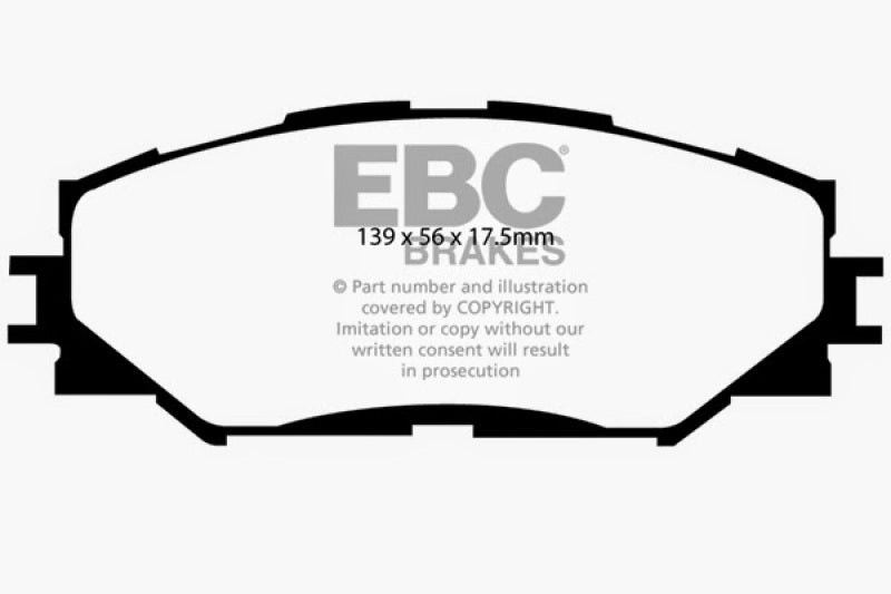 EBC 10-12 Lexus HS250h 2.4 Hybrid Yellowstuff Front Brake Pads - Premium Brake Pads - Performance from EBC - Just $107.21! Shop now at WinWithDom INC. - DomTuned