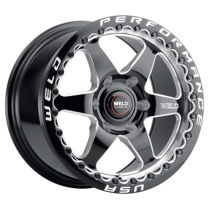 Weld S909 17x10 Ventura 6 Beadlock 6x139.7 ET25 BS6.50 Gloss BLK MIL DIA 106.1 - Premium Wheels - Cast from Weld - Just $790! Shop now at WinWithDom INC. - DomTuned