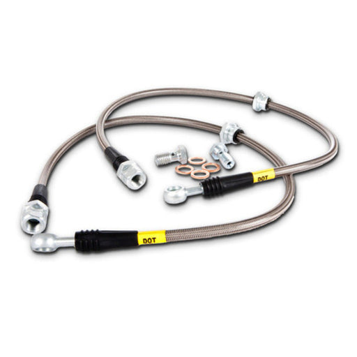 StopTech Stainless Steel Brake Line Kit - Front - Premium Brake Line Kits from Stoptech - Just $96.51! Shop now at WinWithDom INC. - DomTuned