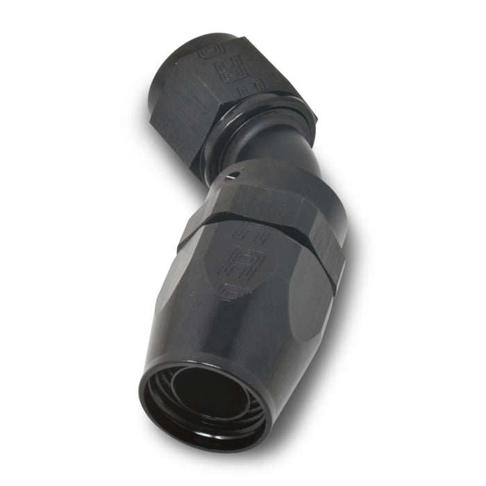 Russell Performance -10 AN Black 45 Degree Full Flow Hose End - Premium Fittings from Russell - Just $20.66! Shop now at WinWithDom INC. - DomTuned