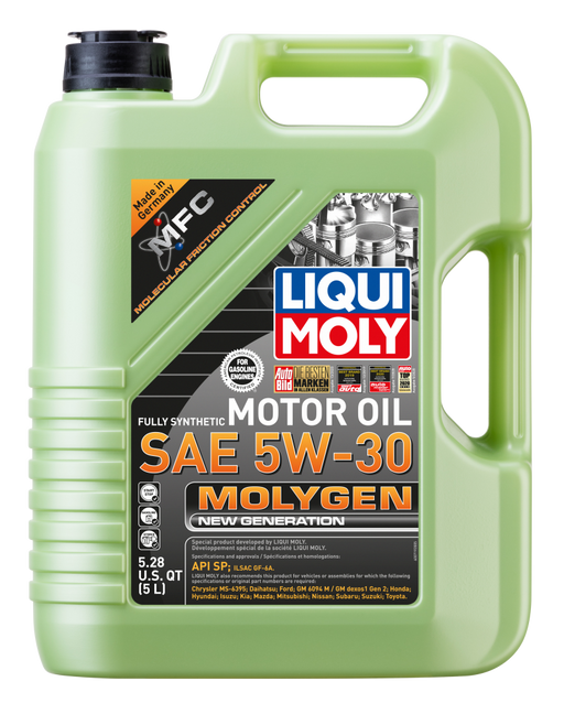 LIQUI MOLY 5L Molygen New Generation Motor Oil SAE 5W30 - Premium Motor Oils from LIQUI MOLY - Just $237.96! Shop now at WinWithDom INC. - DomTuned