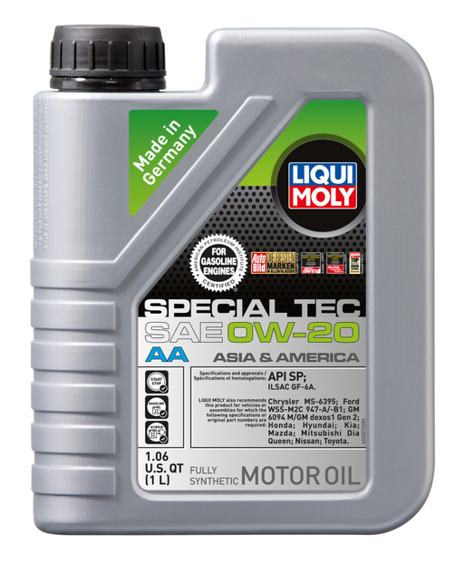 LIQUI MOLY 1L Special Tec AA Motor Oil SAE 0W20 - Premium Motor Oils from LIQUI MOLY - Just $65.94! Shop now at WinWithDom INC. - DomTuned