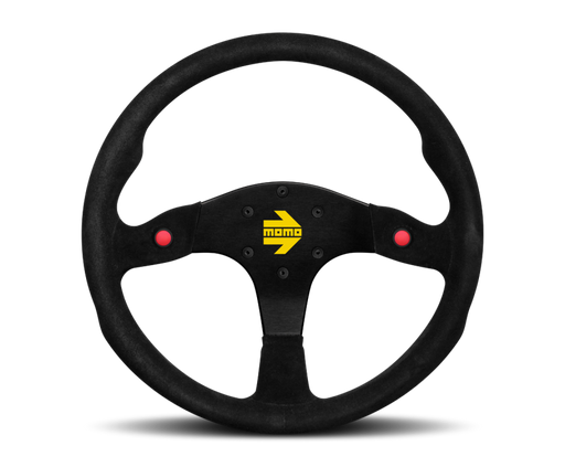 Momo MOD80 Steering Wheel 350 mm -  Black Suede/Black Spokes - Premium Steering Wheels from MOMO - Just $279! Shop now at WinWithDom INC. - DomTuned