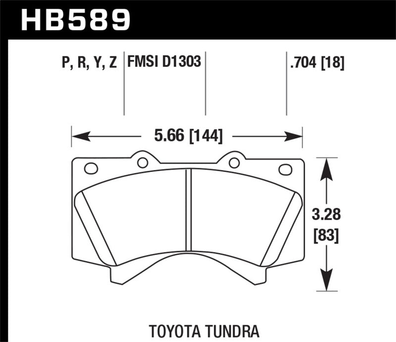 Hawk 08-21 Toyota Land Cruiser HP Plus Brake Pad Set - Premium Brake Pads - Performance from Hawk Performance - Just $155.69! Shop now at WinWithDom INC. - DomTuned