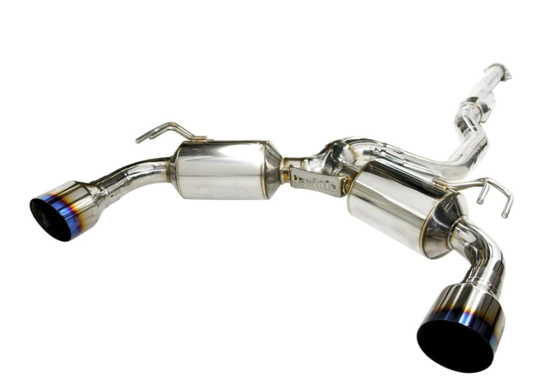 Invidia 2009+ Mitsubishi Evo X Dual N1 Titanium Tip Cat-back Exhaust - Premium Catback from Invidia - Just $940.10! Shop now at WinWithDom INC. - DomTuned