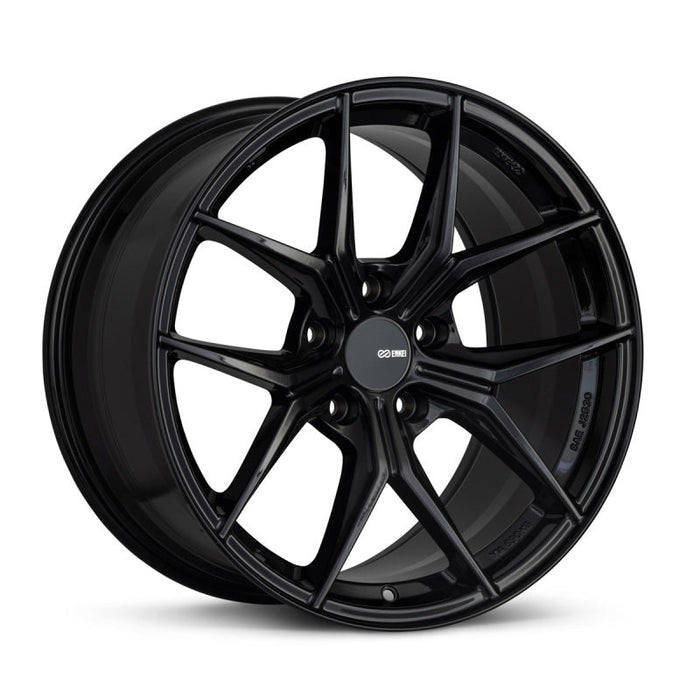 Enkei TSR-X 18x9.5 38mm Offset 5x114.3 BP Gloss Black Wheel - Premium Wheels - Cast from Enkei - Just $368! Shop now at WinWithDom INC. - DomTuned