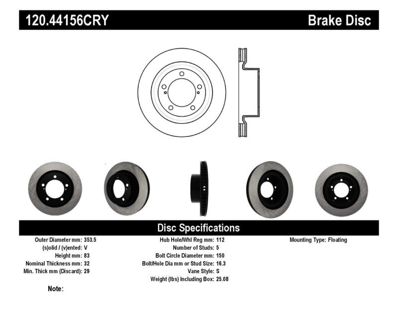 Stoptech Performance Brake Rotor 13-15 Toyota Sequoia/Tundra - Premium Brake Rotors - Drilled from Stoptech - Just $164.88! Shop now at WinWithDom INC. - DomTuned