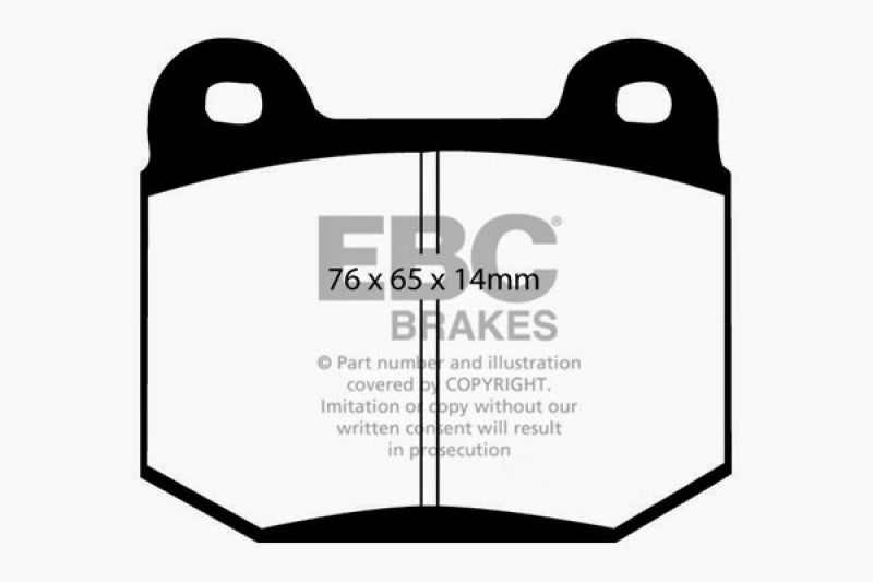 EBC 03-04 Infiniti G35 3.5 (Manual) (Brembo) Yellowstuff Rear Brake Pads - Premium Brake Pads - Performance from EBC - Just $96.38! Shop now at WinWithDom INC. - DomTuned