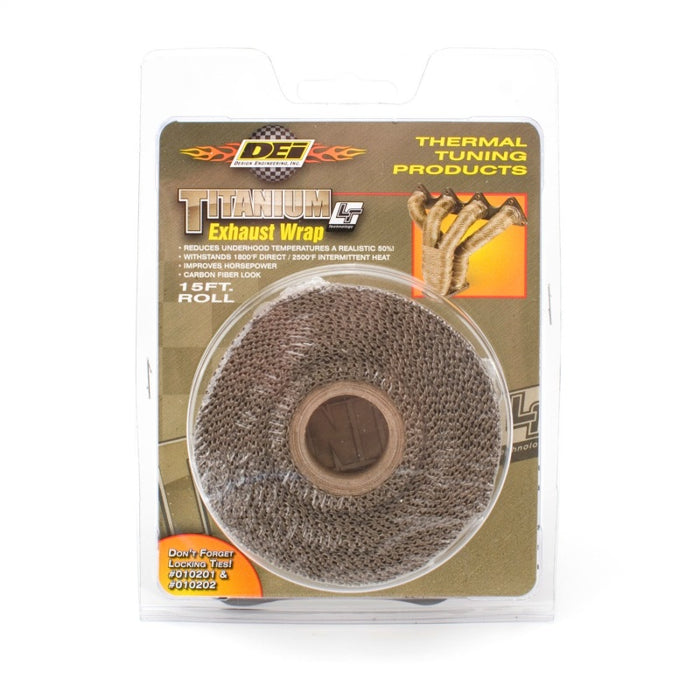 DEI Exhaust Wrap 1in x 15ft - Titanium