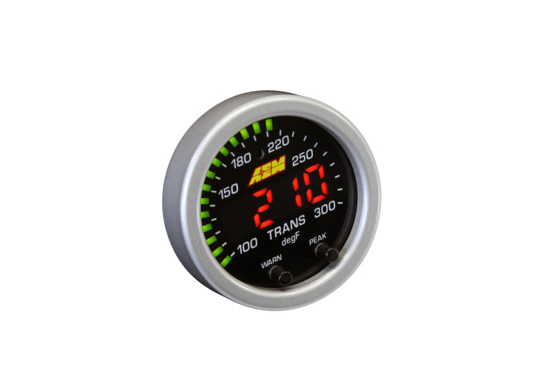 AEM X-Series Temperature 100-300F Gauge Kit (ONLY Black Bezel and Water Temp. Faceplate) - Premium Gauges from AEM - Just $215.95! Shop now at WinWithDom INC. - DomTuned