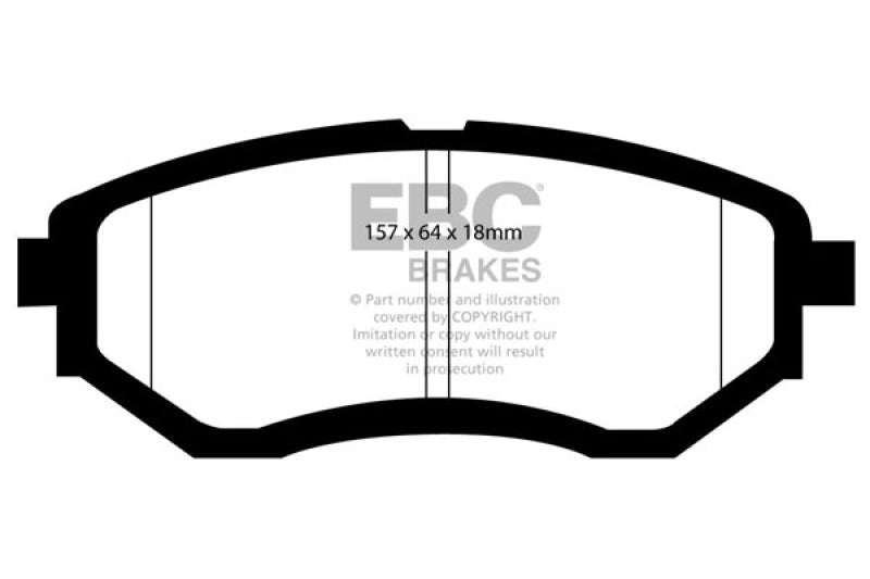 EBC 13+ Subaru Forester 2.0 Turbo Greenstuff Front Brake Pads - Premium Brake Pads - Performance from EBC - Just $154.97! Shop now at WinWithDom INC. - DomTuned