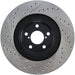 StopTech 02-10 Subaru WRX Slotted & Drilled Left Front Rotor (exc. STi) - Premium Brake Rotors - Slot & Drilled from Stoptech - Just $188.02! Shop now at WinWithDom INC. - DomTuned