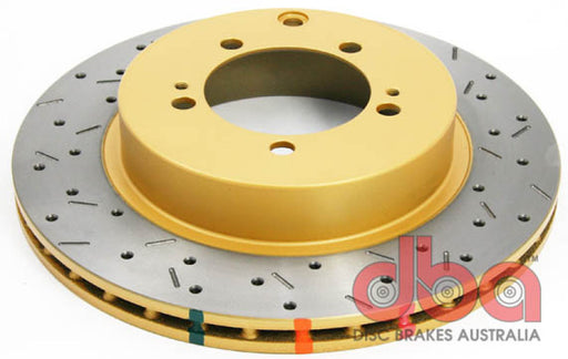 DBA 03-05 Evo 8/9 Rear Drilled & Slotted 4000 Series Rotor - Premium Brake Rotors - Slot & Drilled from DBA - Just $222.75! Shop now at WinWithDom INC. - DomTuned